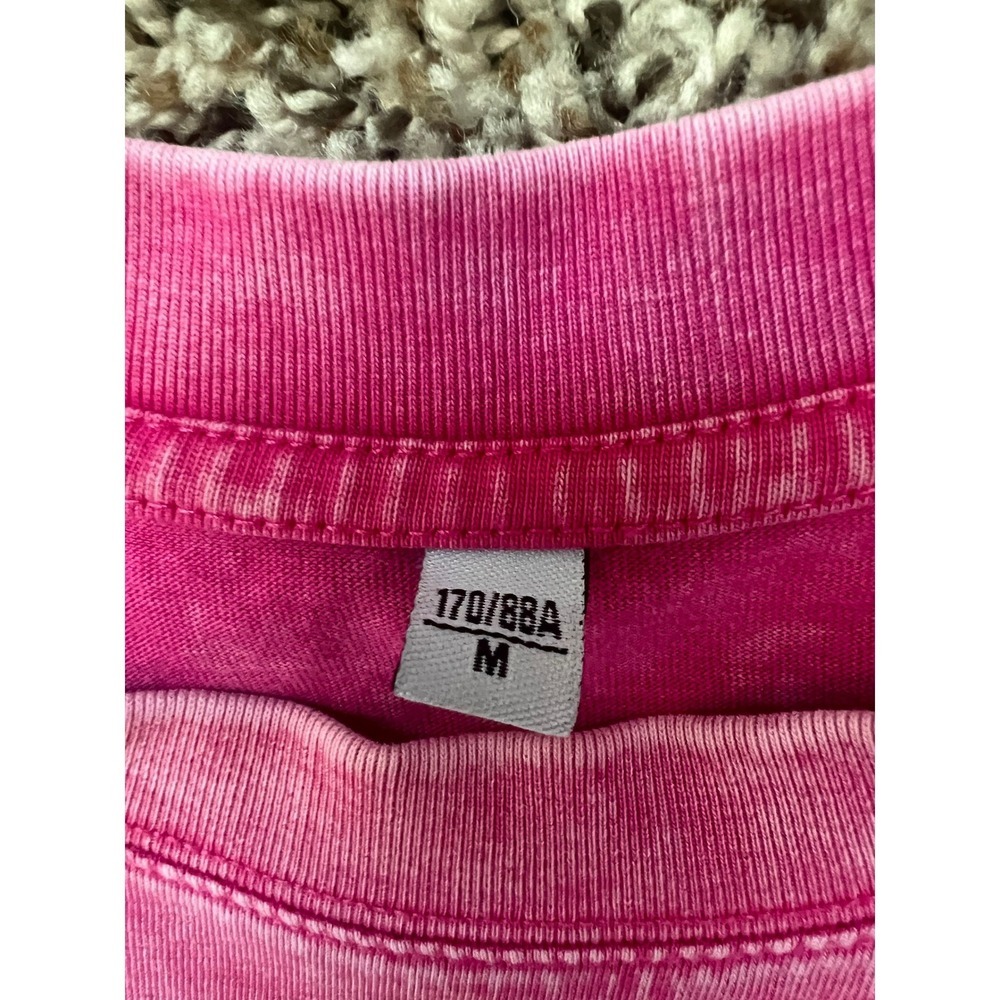 Huan 3 Pink Acid Wash Short Sleeve T-Shirt Womens Size Medium (0945) - Picture 4 of 7